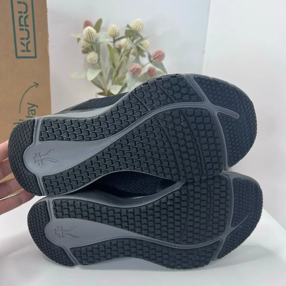 Kuru Quantum 2.0 Walking Comfort Sneaker Jet Black/Slate Gray Women 8M Tried On